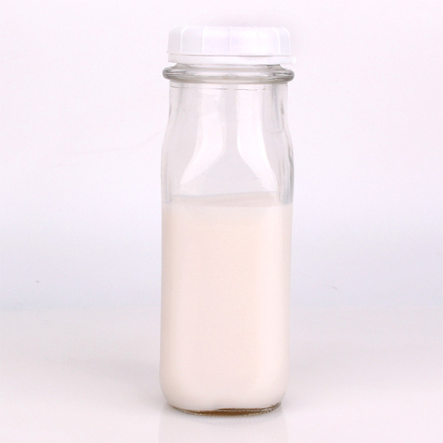 240毫升550ml 1000ml压嘴抗盗窃玻璃奶瓶带塑料盖