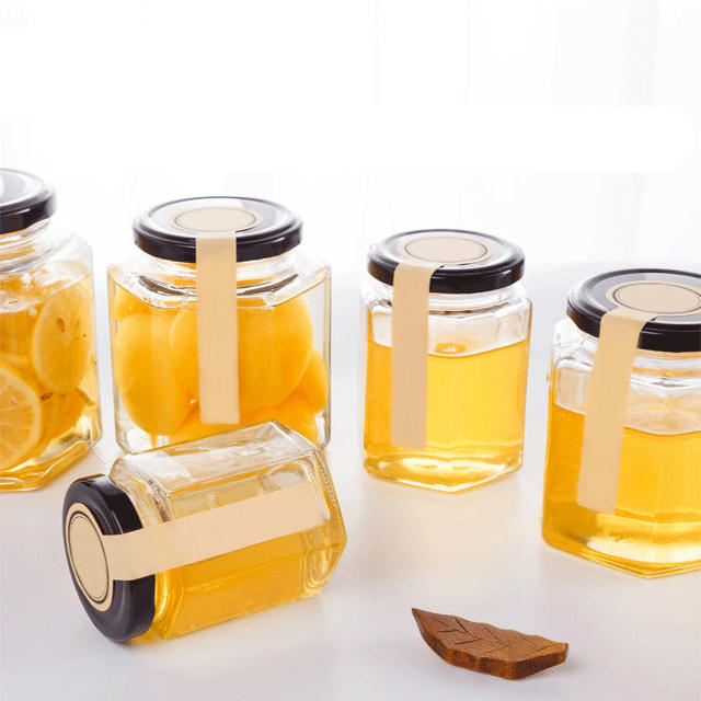 45ml 60ml 85ml 100ml 180ml 280ml 380ml 500ml六肋玻璃玻璃蜂蜜热胡椒粉罐带盖