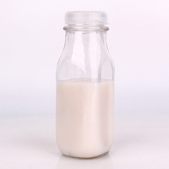 240毫升550ml 1000ml压嘴抗盗窃玻璃奶瓶带塑料盖
