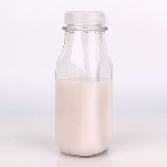 240毫升550ml 1000ml压嘴抗盗窃玻璃奶瓶带塑料盖