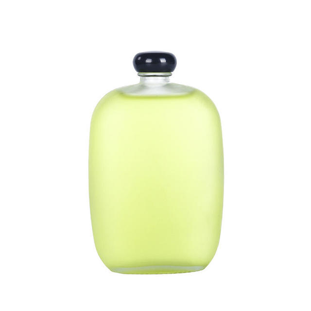 100ml 125毫升200毫升250ml 350ml 500ml平面正方形磨砂玻璃饮料瓶带螺钉盖
