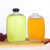 100ml 125毫升200毫升250ml 350ml 500ml平面正方形磨砂玻璃饮料瓶带螺钉盖