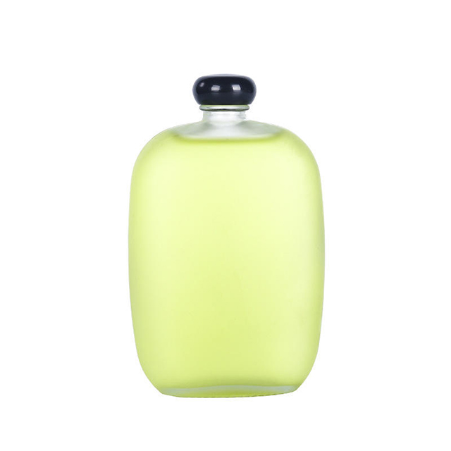 100ml 125毫升200毫升250ml 350ml 500ml平面正方形磨砂玻璃饮料瓶带螺钉盖