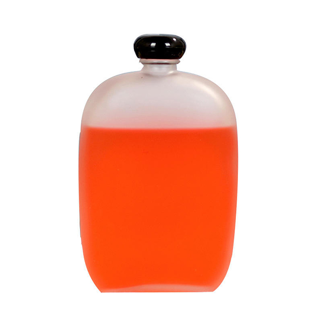 100ml 125毫升200毫升250ml 350ml 500ml平面正方形磨砂玻璃饮料瓶带螺钉盖