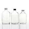 50ml 100ml 200ml 250ml 350ml 500ml方形平坦玻璃汁瓶带螺丝盖
