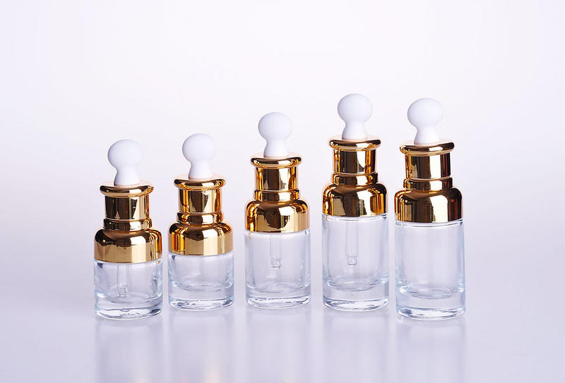 20ml 30ml 50ml带肩套透明精油滴管化妆品瓶